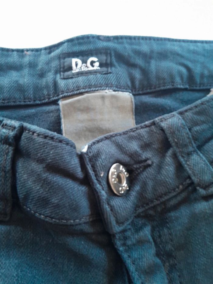 Jean slim taille basse Dolce&Gabbana reteinté en noir - photo numéro 20