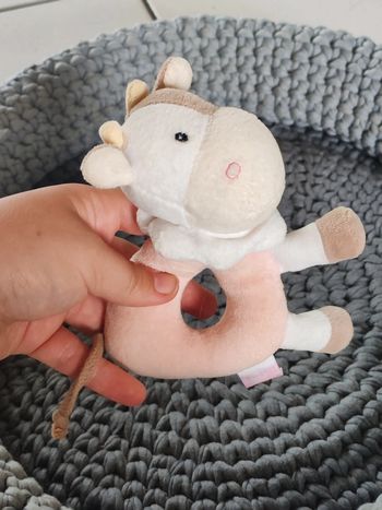 Hochet doudou anneau vache egmont toys