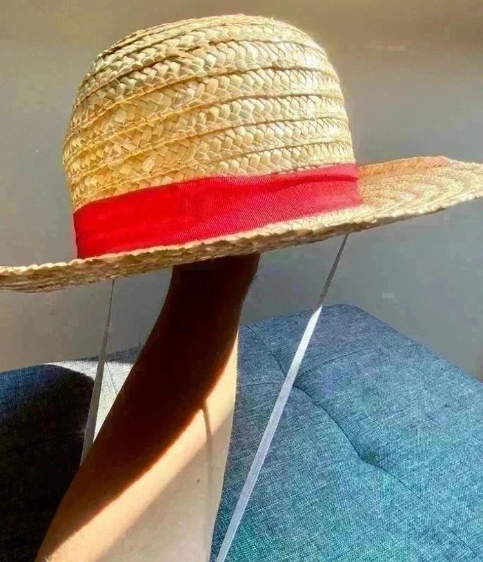 Chapeau de paille Monkey D. Luffy Anime One Piece Cosplay OP NЕUF - photo numéro 3