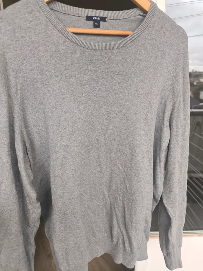 Pull gris clair