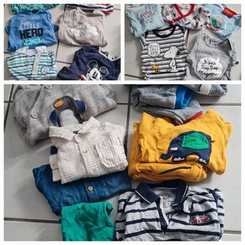lot de vêtements automne/hiver 6 mois 67cm environ