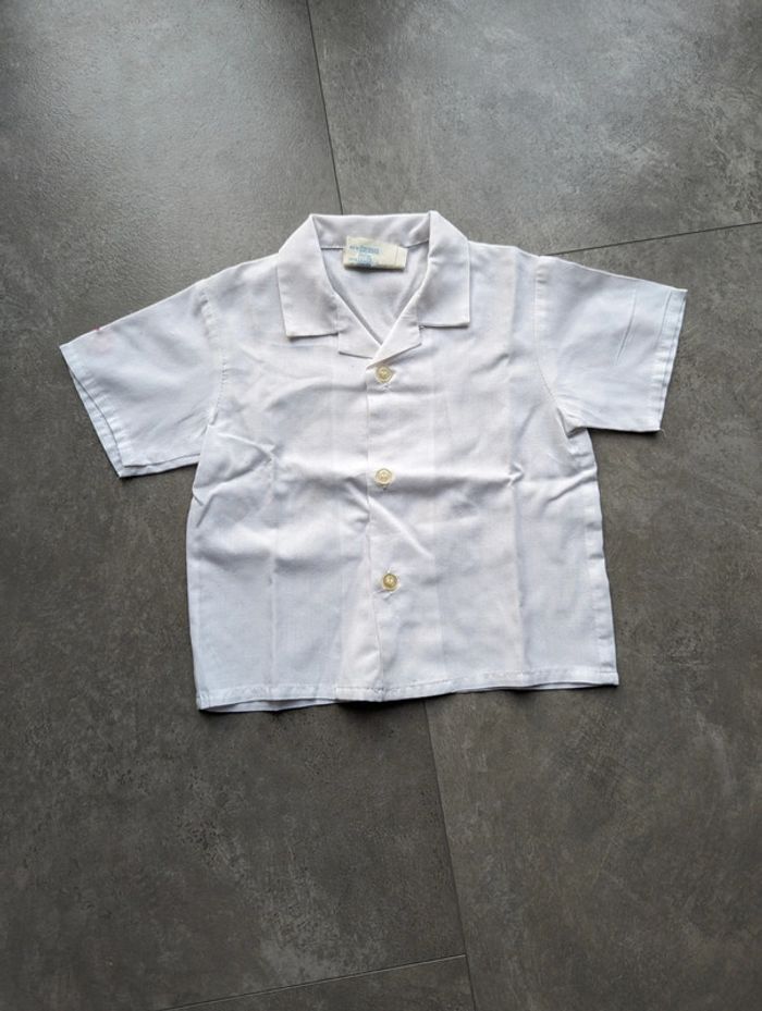 Chemise blanche vintage 18 mois
