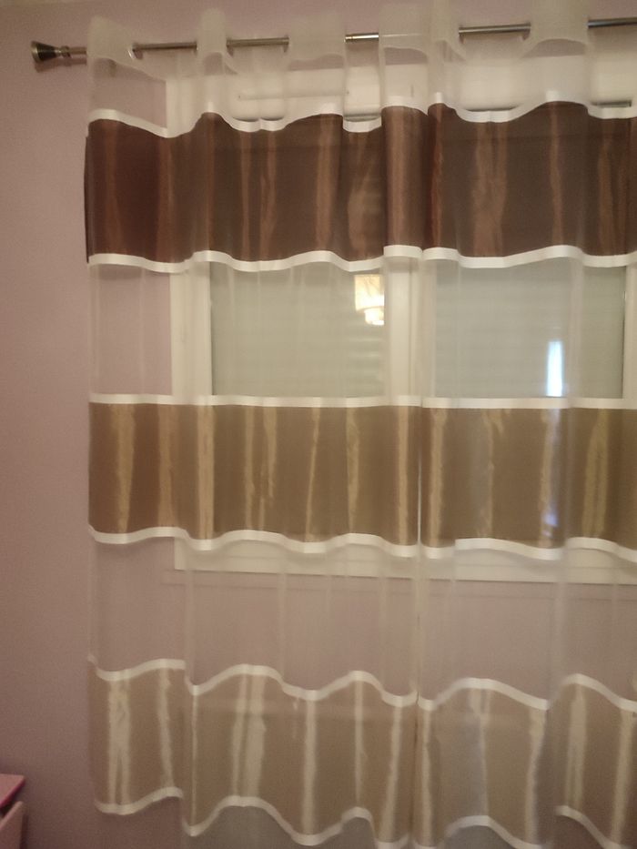 Rideaux voilage 2 panneaux - photo numéro 6