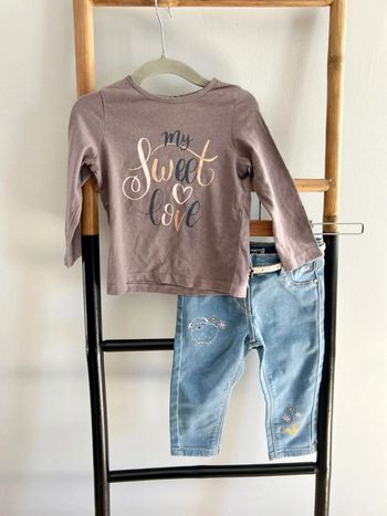 Ensemble jean et haut / Creek - 18 mois