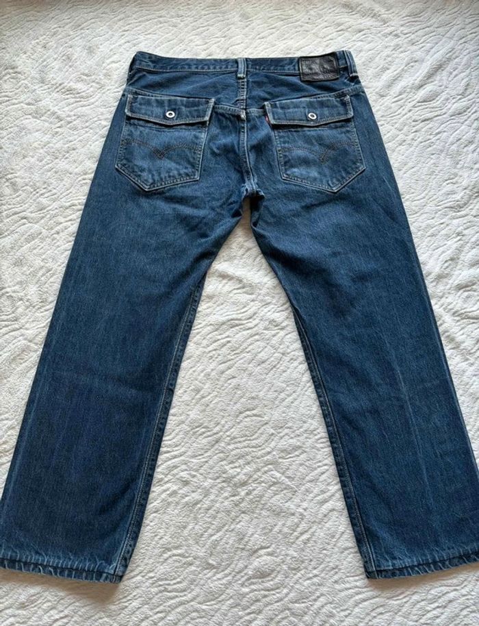 Jean Levi’s 569 loose Straight droit ample homme W33 L30 Made in Mexico bleu foncé L/44 Vintage Y2K - photo numéro 12