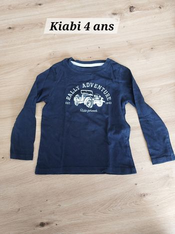 Tee-shirt manches longues Kiabi 4 ans