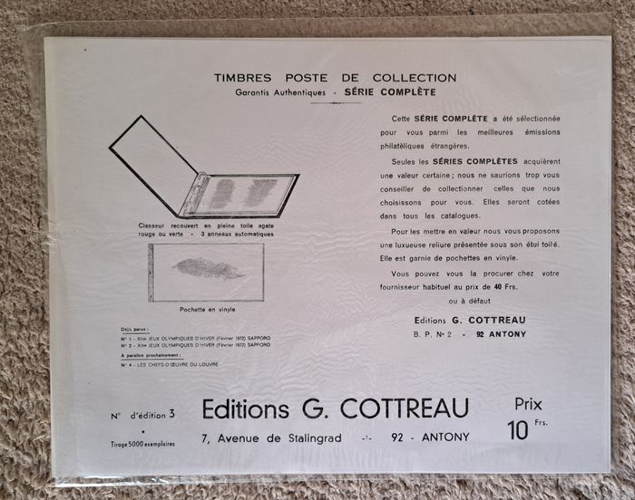 Planche de timbres de collection sur le Général de Gaulle - photo numéro 4