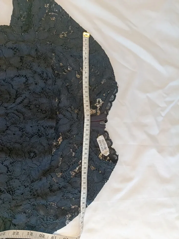 Robe noire dentelle Molly Bracken taille S - photo numéro 7