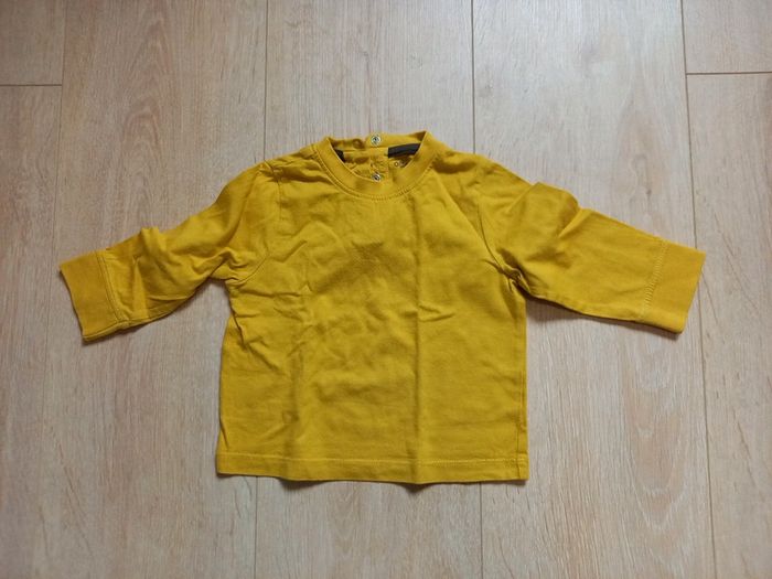 Tee shirt manches longues moutarde
