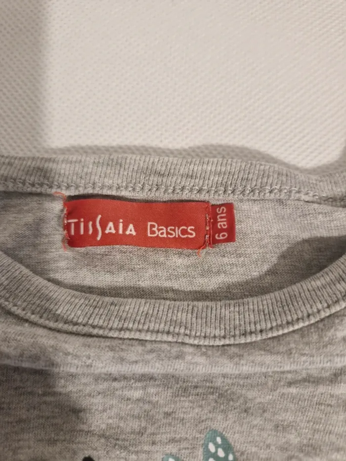 T-shirt manches longues motif lapin 6 ans Tissaia - photo numéro 2