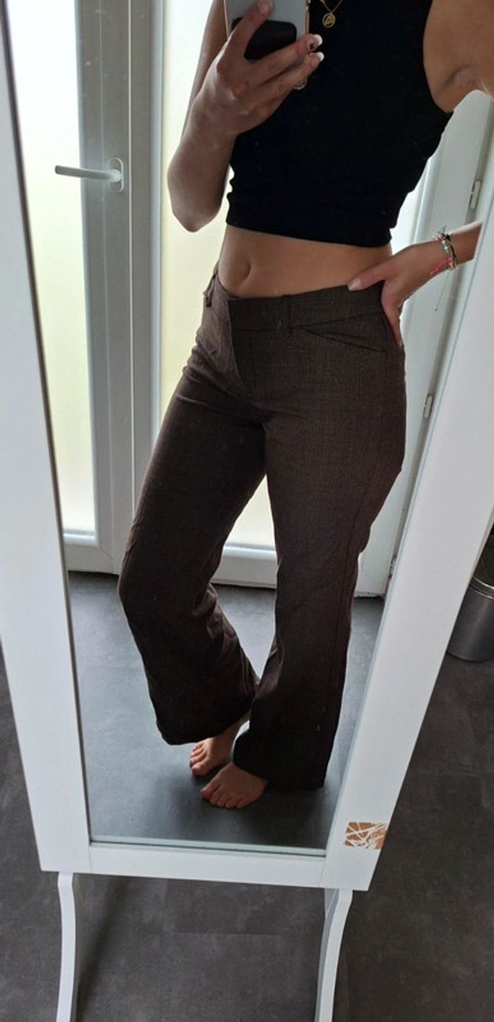 Pantalon tailleur laine