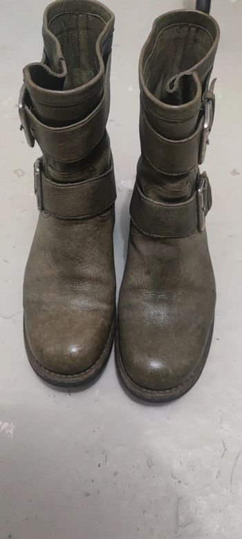 Bottines Freelance biker 4 mini strap cuir