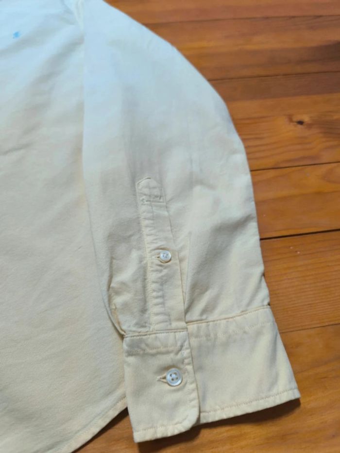 Chemise Ralph Lauren - Custom Fit - Logo brodé gris - Jaune - Taille XL - photo numéro 5