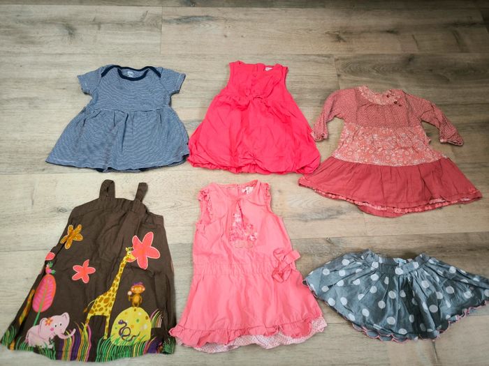 Lot de 5 robes et 1 jupe 18 mois
