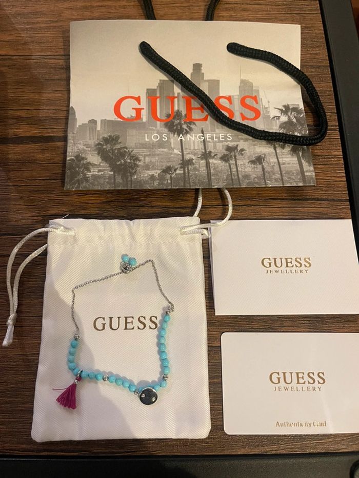 Bracelet Guess argent turquoise