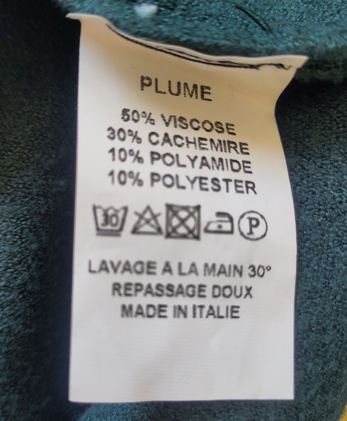Robe Plume Paris – Vert profond – Taille M – Viscose & Cachemire - photo numéro 4
