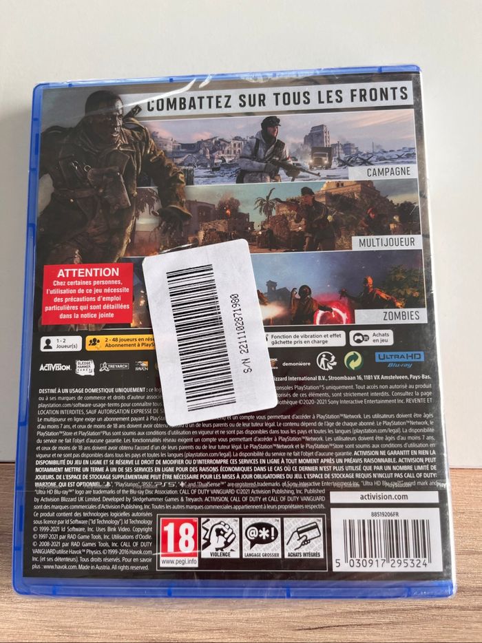 Jeu ps5 call of duty vanguard - photo numéro 2