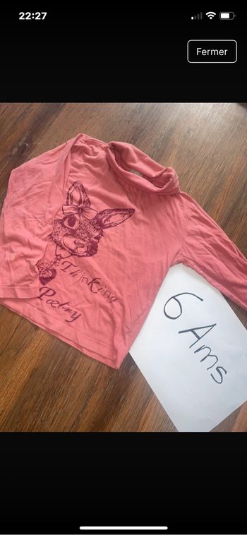 Col roulé rose lapin