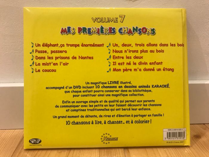 Livre + DVD karaoké de chansons enfant+ cahier de coloriage - photo numéro 3