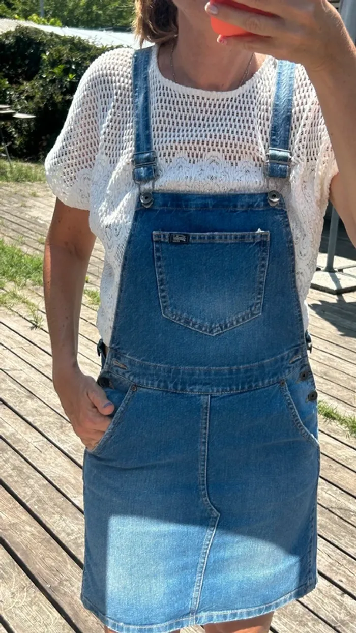 Robe Salopette en Jean Superdry