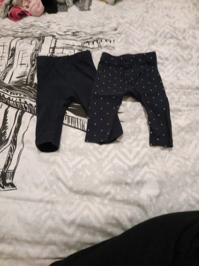 2 leggins 3 mois kiabi