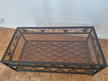 Table base fer forge