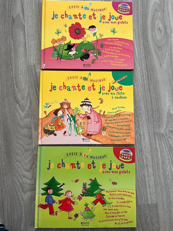 Lot 3 livres chansons