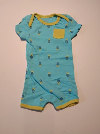 grenouillere combi coton kiabi garcon 6 mois