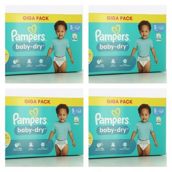 Lot de 512  Couches Pampers Baby Dry 11-16KG Taille 5 Neuf