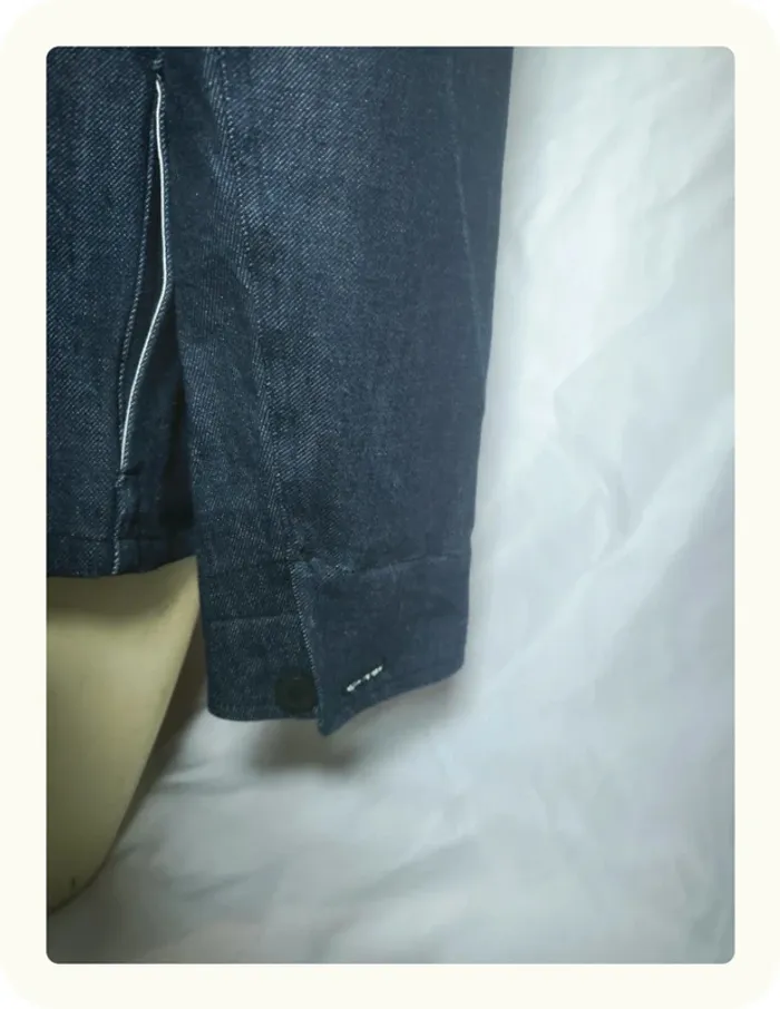 Veste en jean col mao homme APC Taille S 36 - photo numéro 5