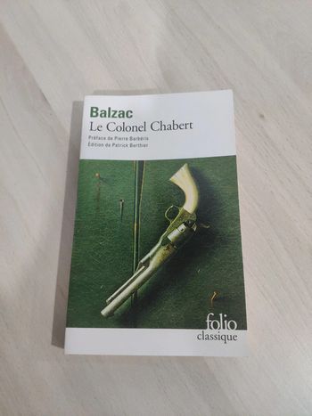 Livre colonel Chabert folio classique Barberis Berthier