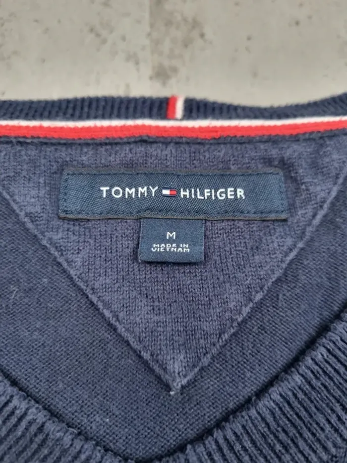 Pull col V Tommy Hilfiger losanges, M Hommes - photo numéro 6