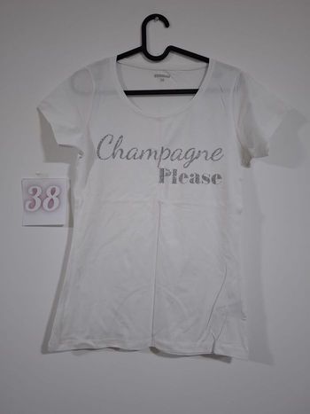 T-shirt personnalisé - Champagne Please - 38/M - 40%