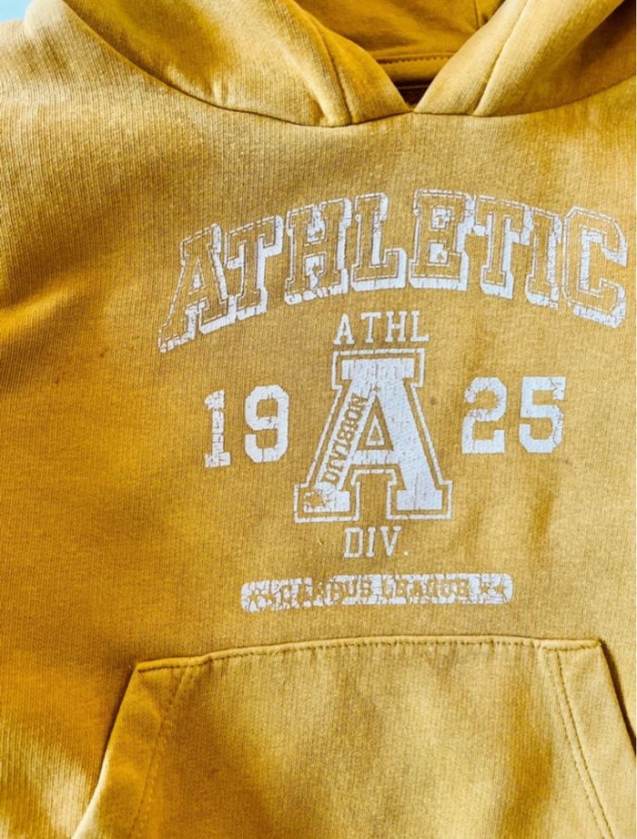 Sweat capuche garçon / moutarde / 4ans / 104cm / Kiabi eco conception - photo numéro 6