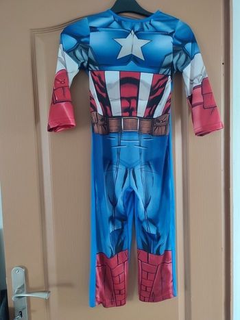 Costume captain America 5/6 ans