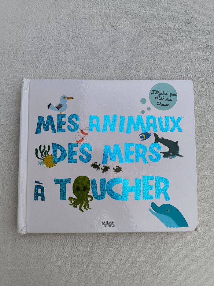 Livre Mes animaux des mers à toucher Milan - photo numéro 2