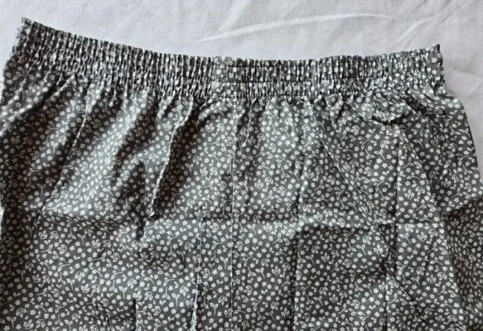 2 caleçons gris à fleurs et bleu taille 6/XXL marque Sincère Label Oeko-Tex - photo numéro 3