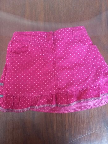 Jupe rose en velour John Lewis girls 9-12mois