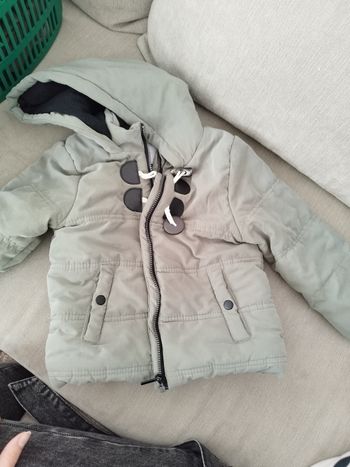 Parka à capuche deperlante doublée polaire 24 mois