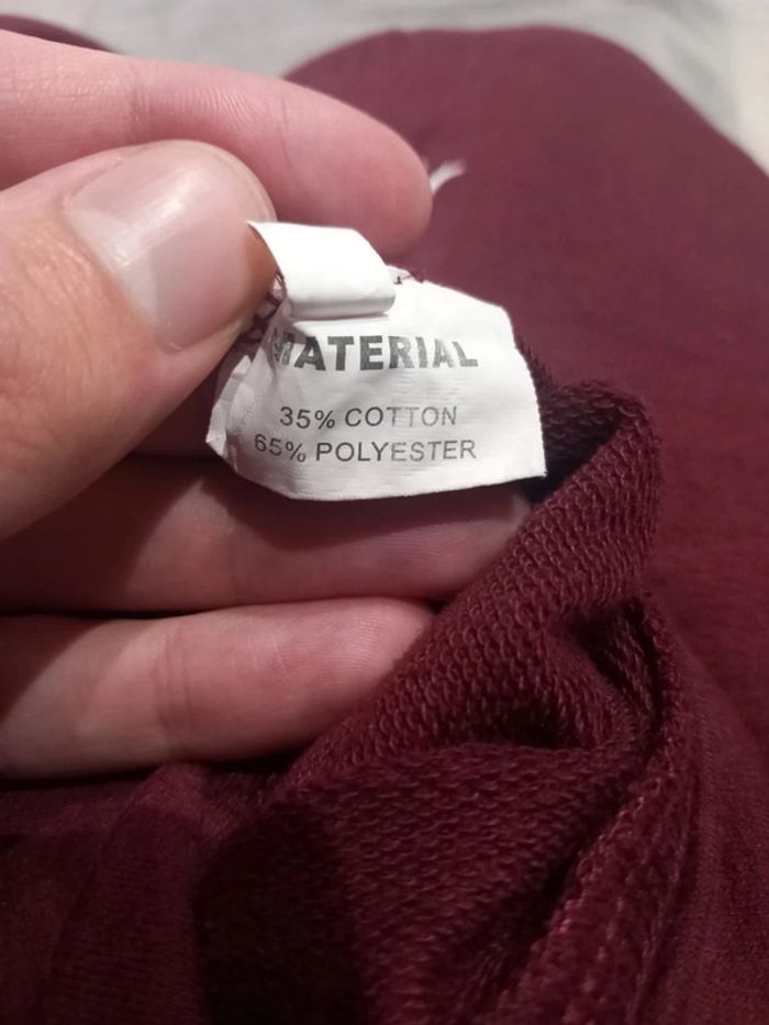 Pull/Sweat Vintage Bordeaux Imprimé Sanderson - photo numéro 6