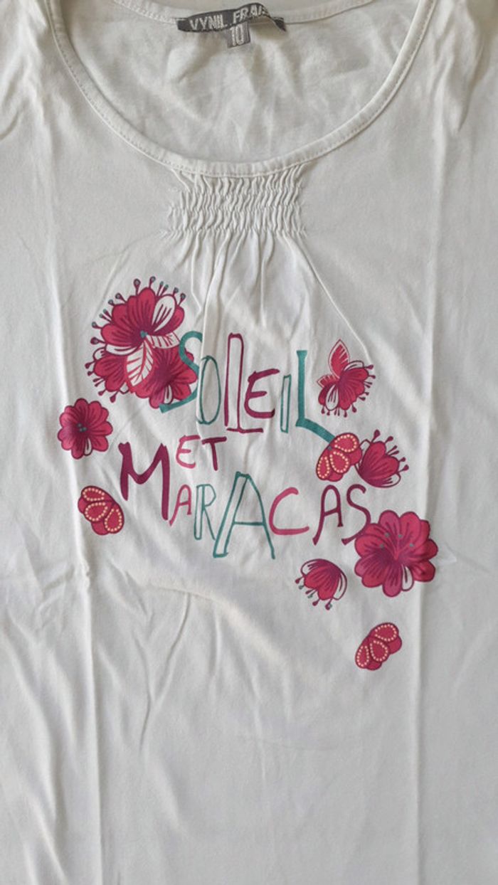 Tshirt mc fille 10 ans CHLA2 - photo numéro 2