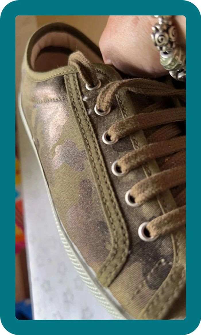 Sneakers camouflage kaki 36 Kaleo neufs avec étiquette - photo numéro 9