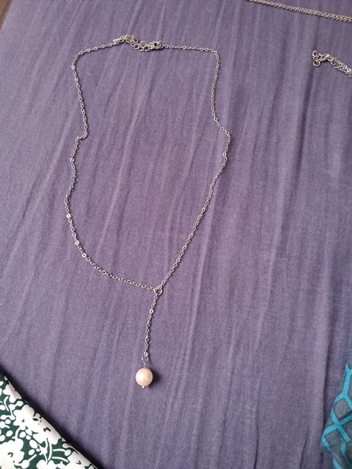 Collier boule nacre