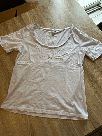 Teeshirt manche courte blanc