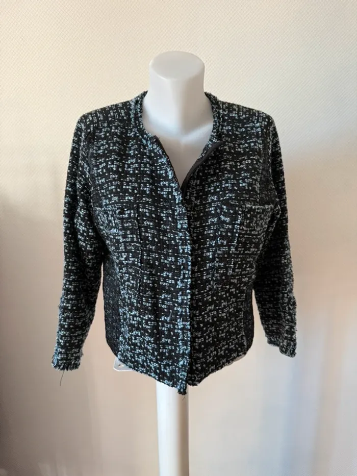 Veste effet tweed en très bon état taille 38/30 anany