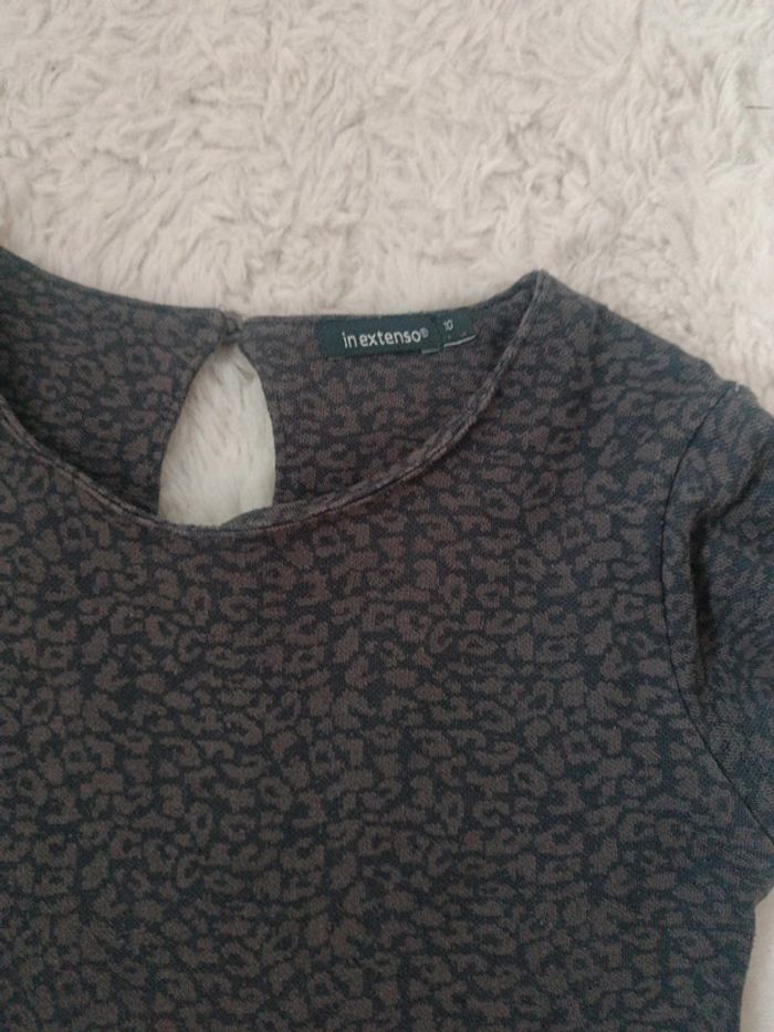 Robe grise "léopard" 10 ans - photo numéro 2