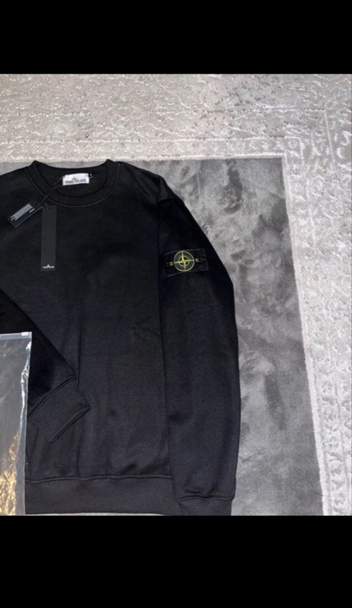 Pull Stone Island Noir - photo numéro 2