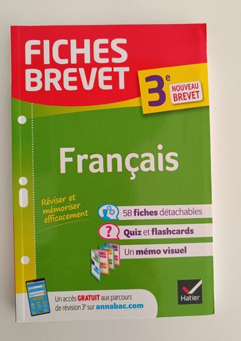 Fiches brevet 3° Français neuf