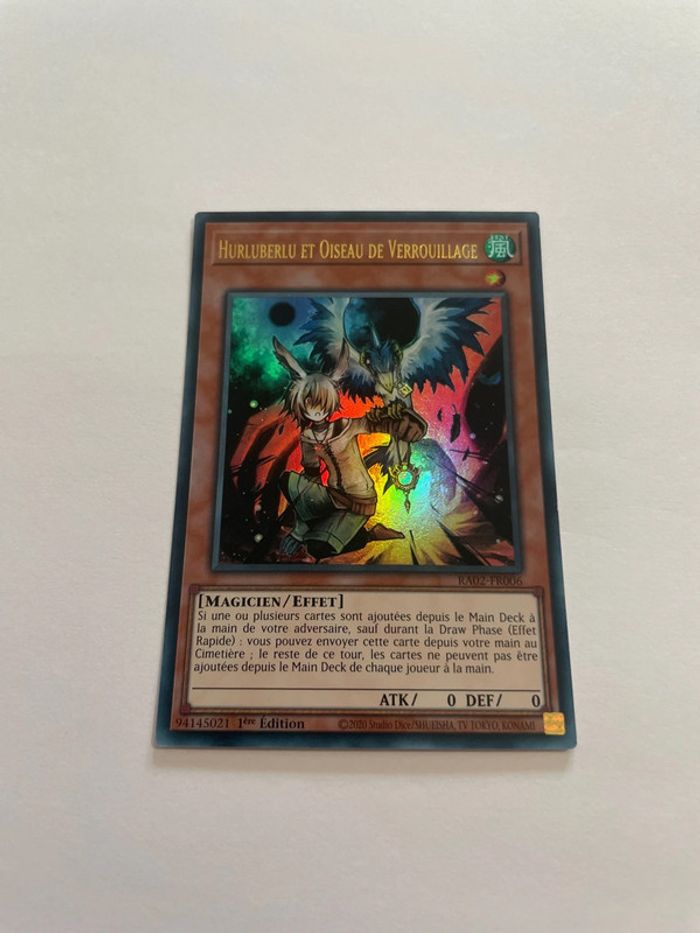 Yu-Gi-Oh! Hurluberlu et Oiseau de Verrouillage - V.1 : UR RA02-FR006