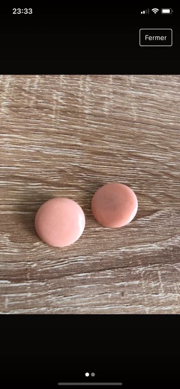 Boucles d’oreilles rose clair vintage